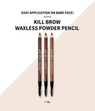 [CLIO] Kill Brow Waxless Powder Pencil - 1.19g Korea Cosmetic